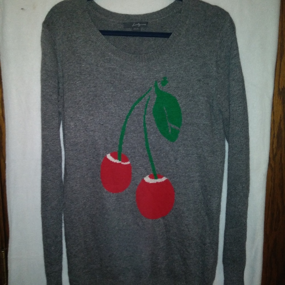 Twenty One Grey Tunic/Dress with Cherries